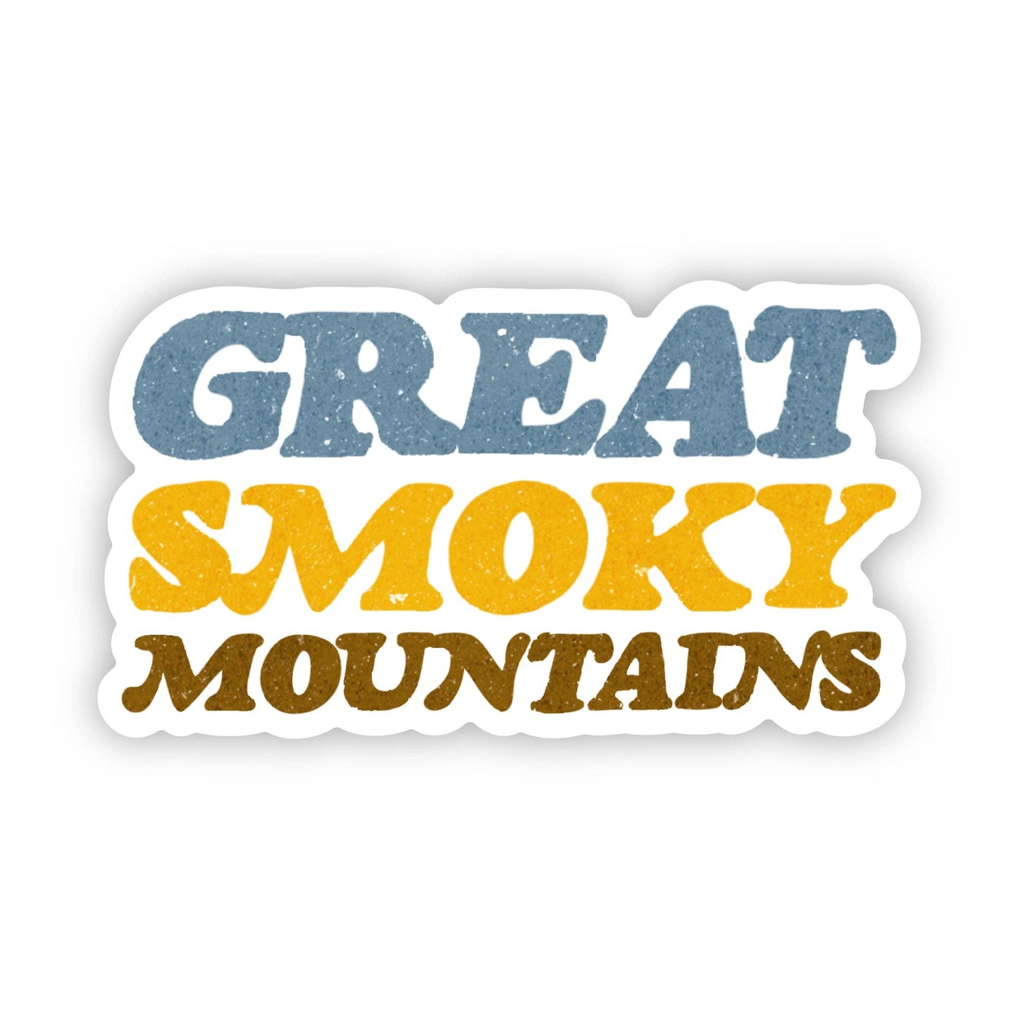 Great Smoky Mountains Text Sticker