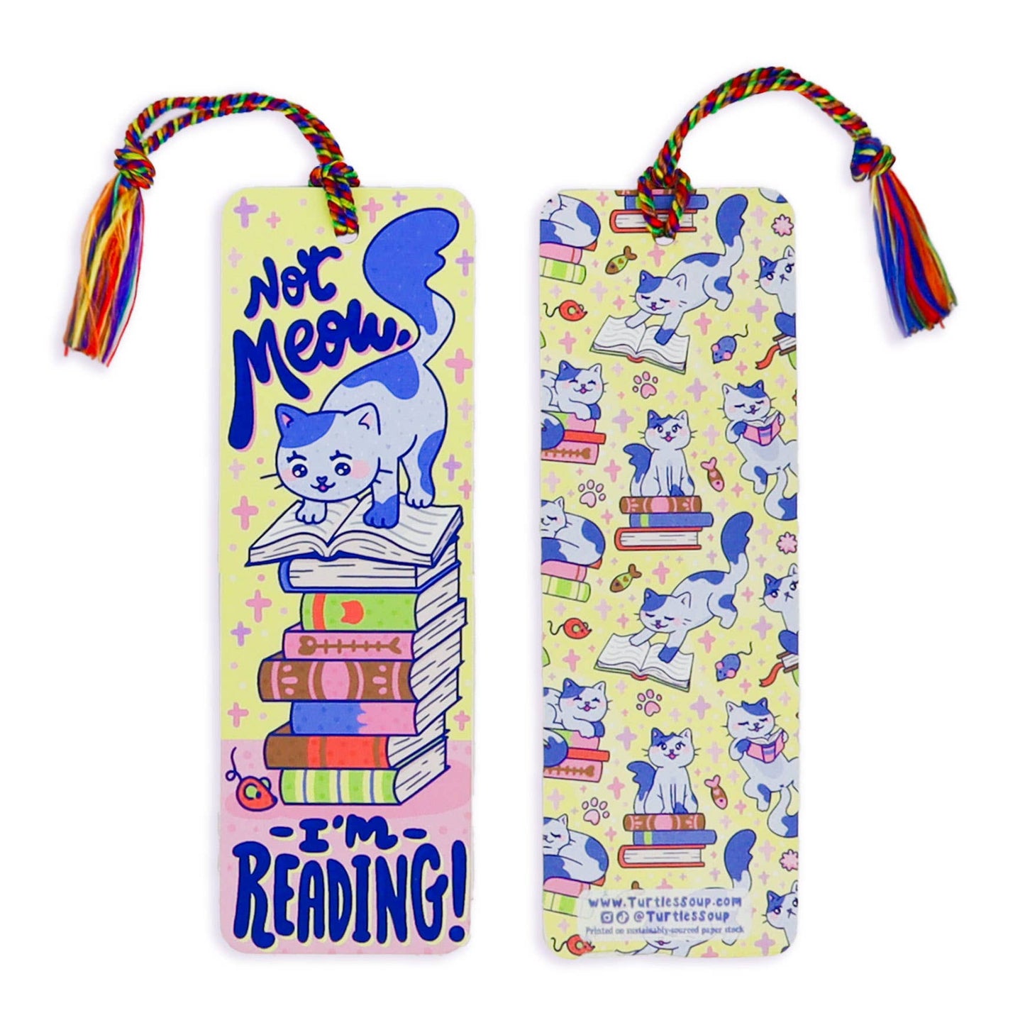 I’m Reading Cat Tassel Bookmark