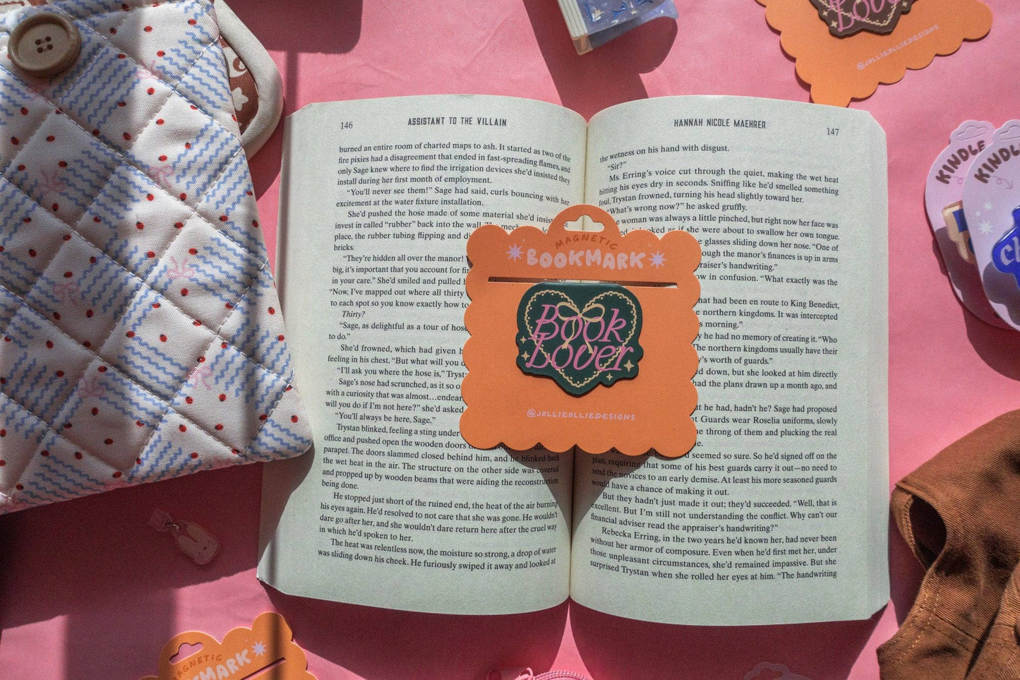 Book Lover Magnetic Bookmark