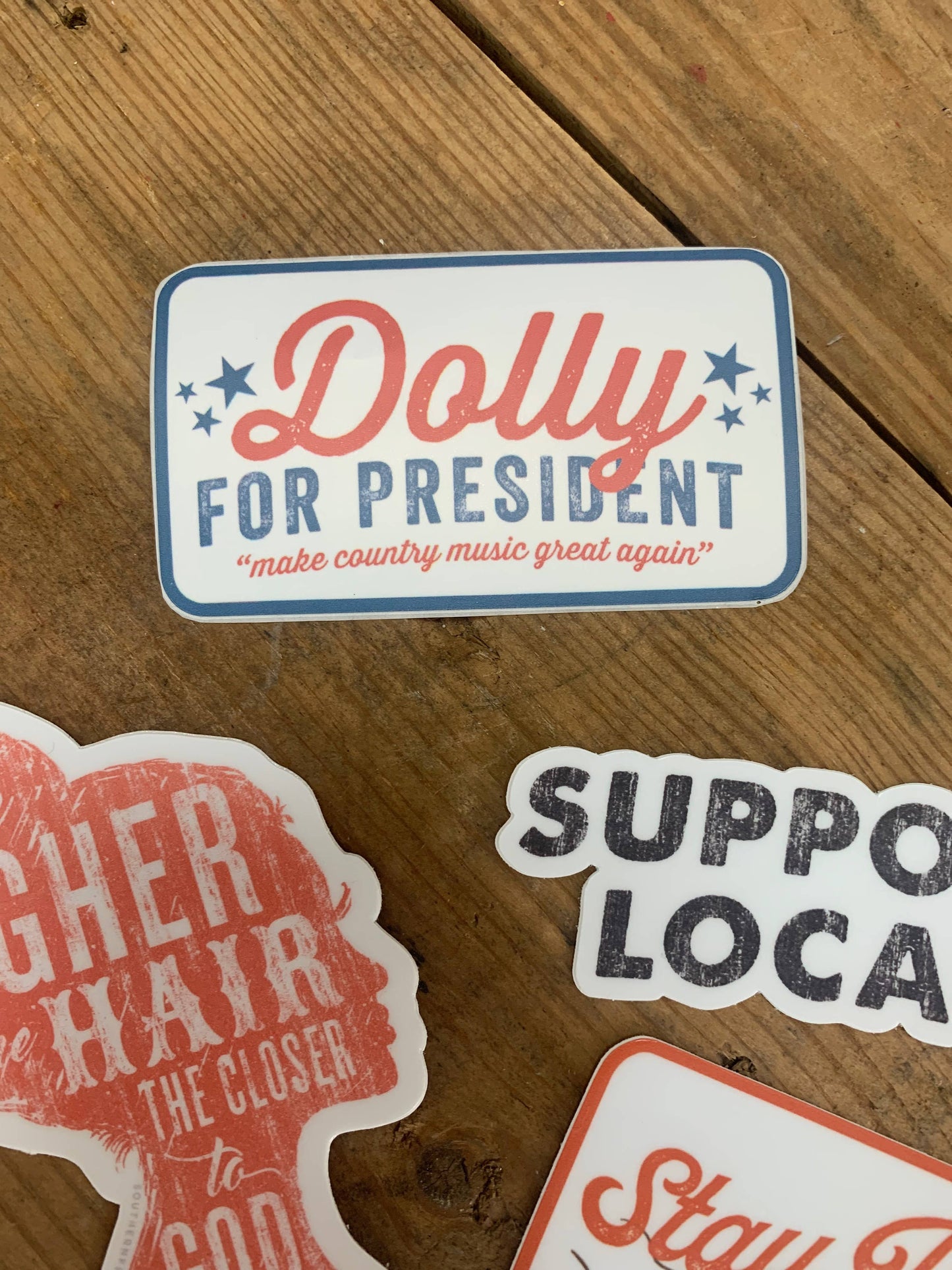 Dolly for President Sticker