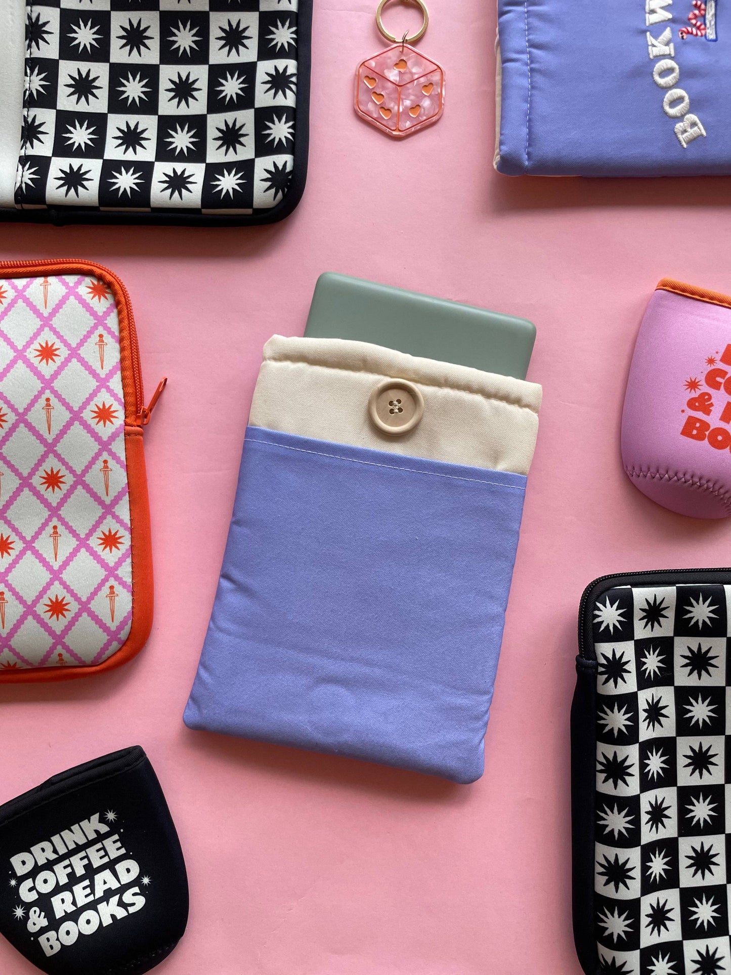 Bookworm Embroidered Book Sleeve