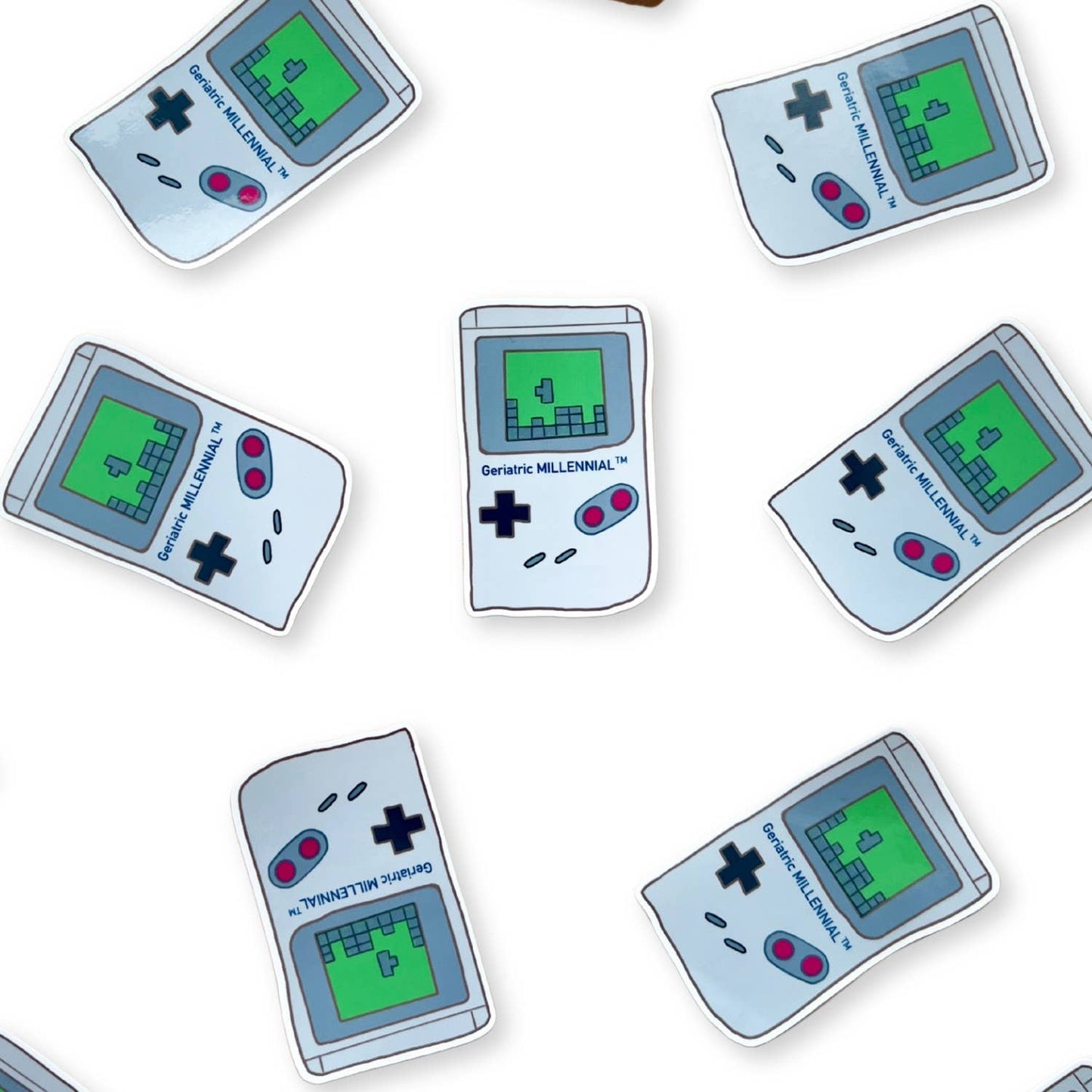 Gameboy Geriatric Millennial Sticker