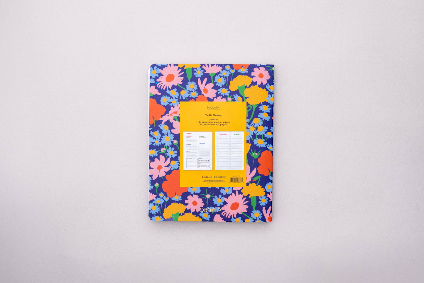 Blue Floral To Do Planner