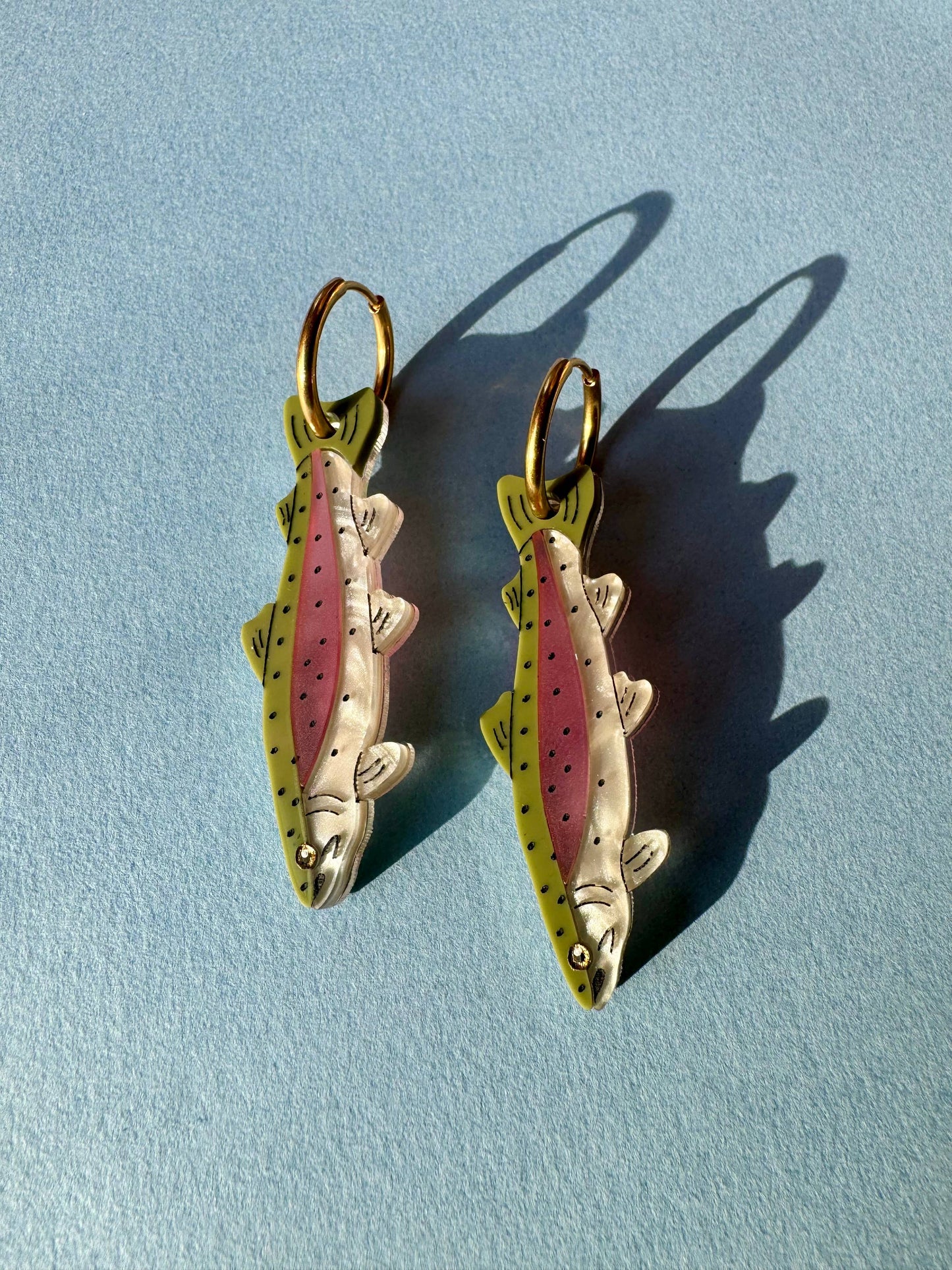 Rainbow Trout Earrings