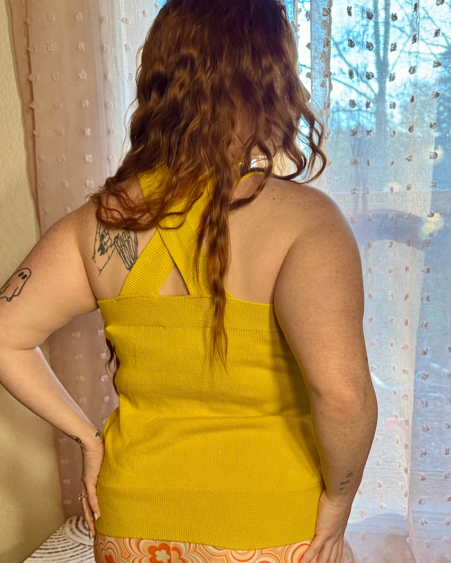 Yellow Knit Tank M/L Consignment