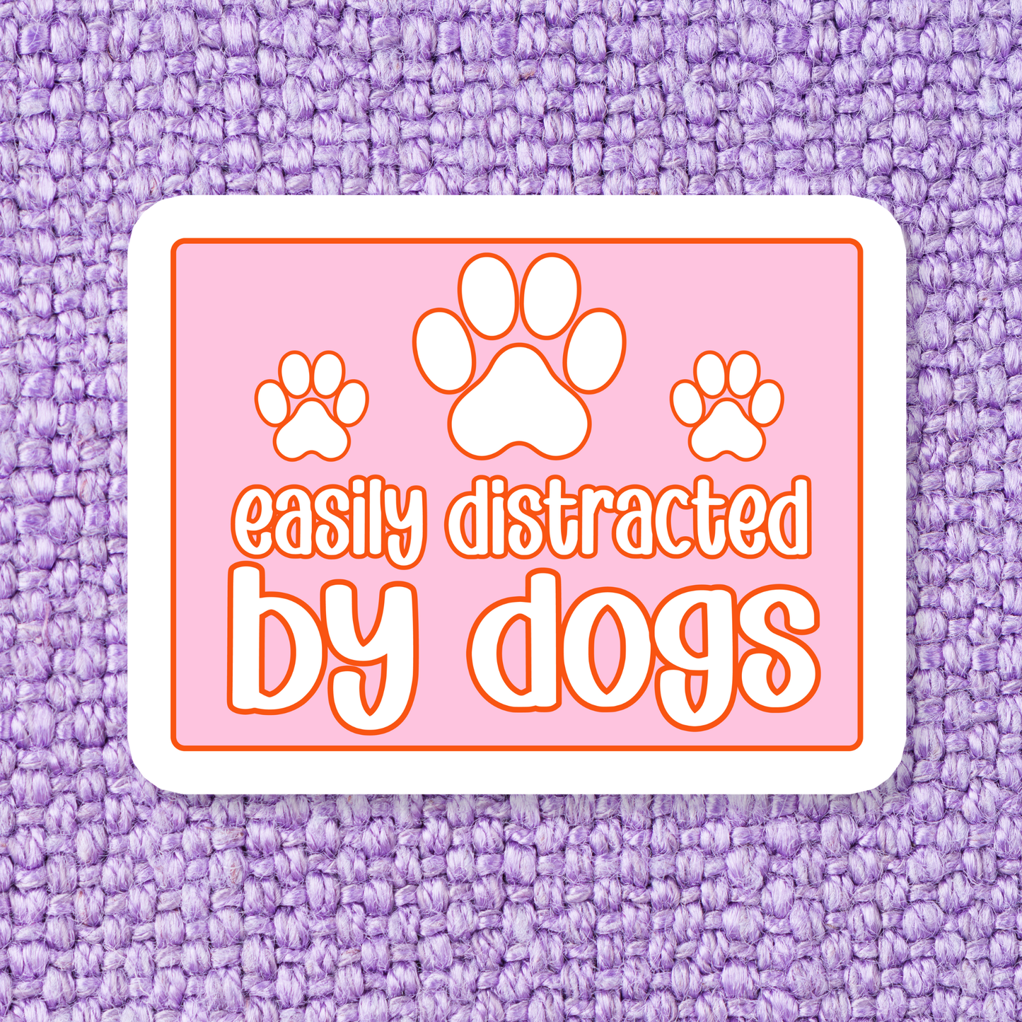 Distracted by Dogs Sticker