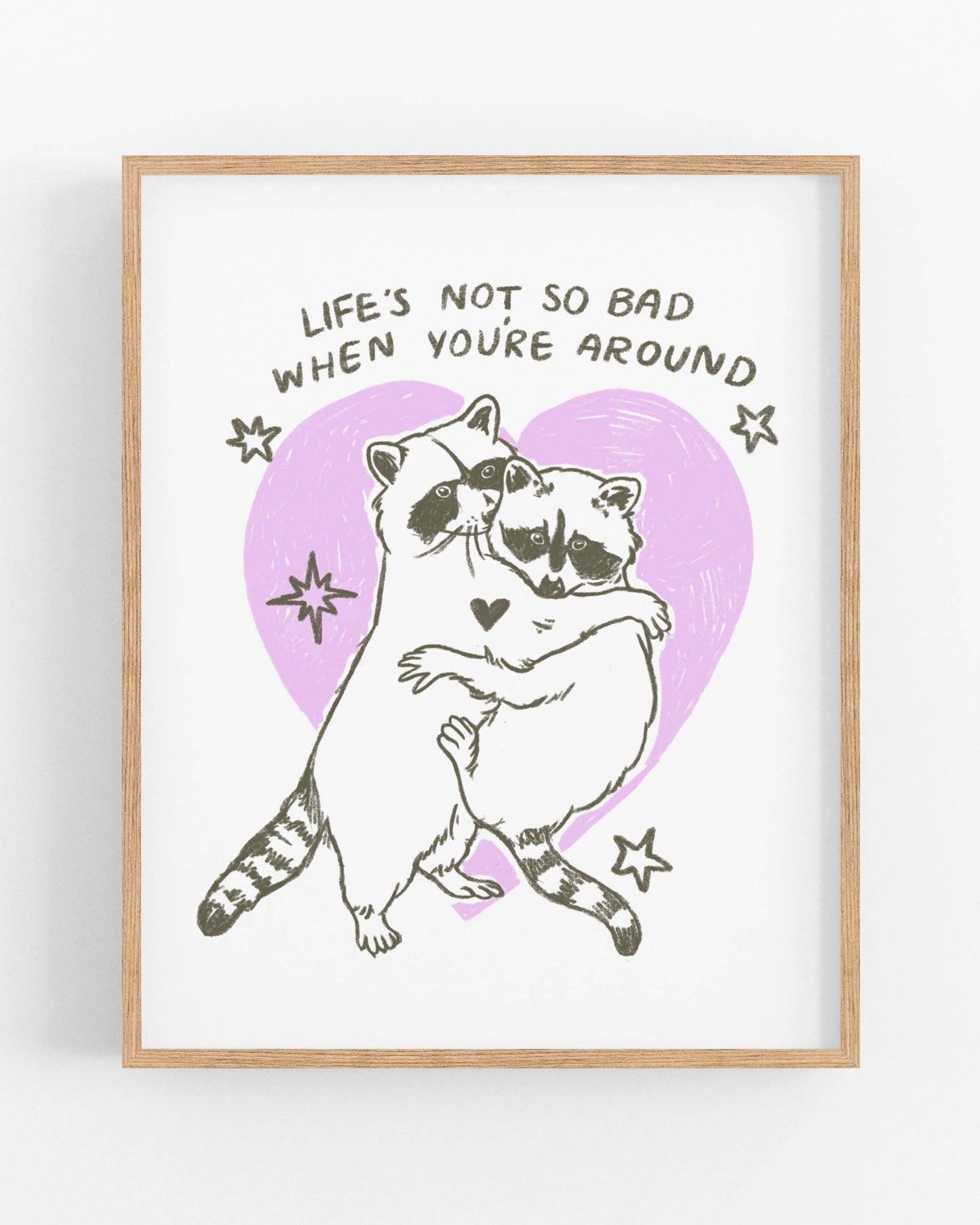 Raccoon 8x10 Print
