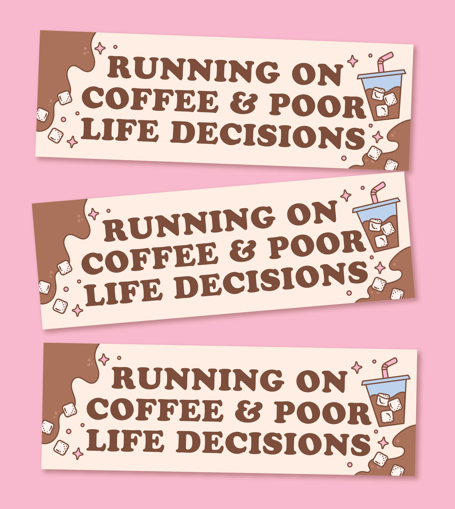 Coffee & Decisions Bumper Magnet
