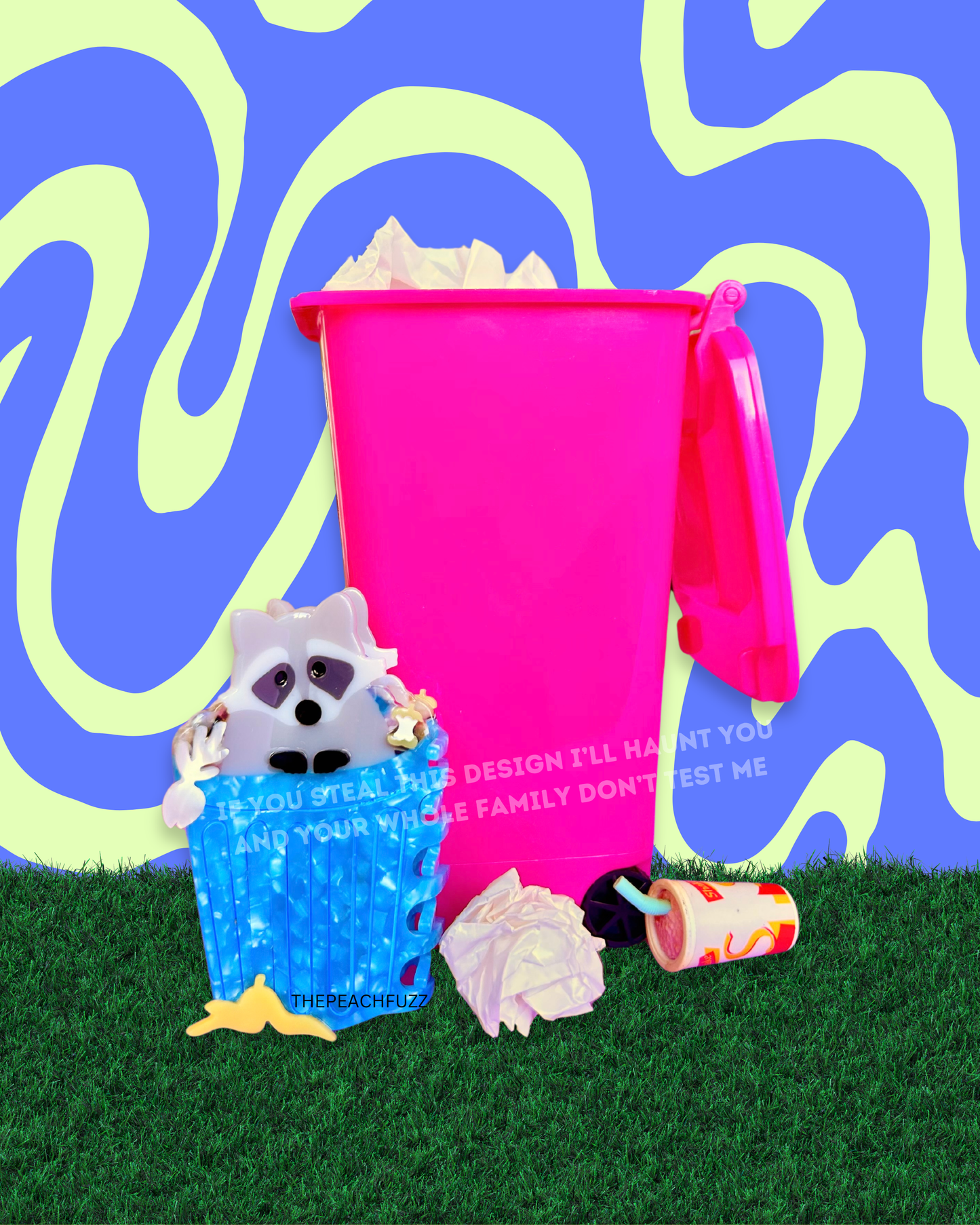 Trash Panda Raccoon Hair Claw