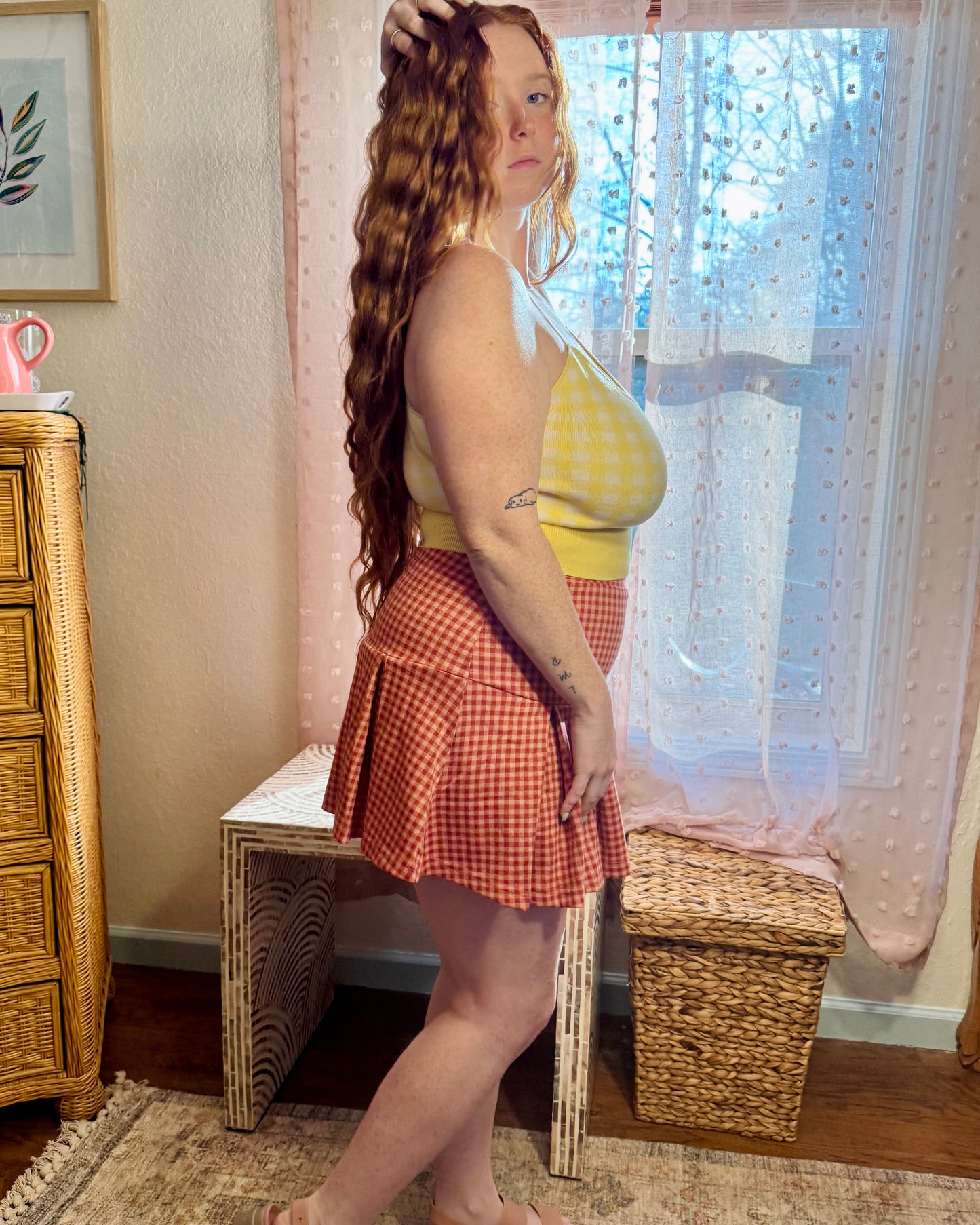 Buttercup Plaid Tank