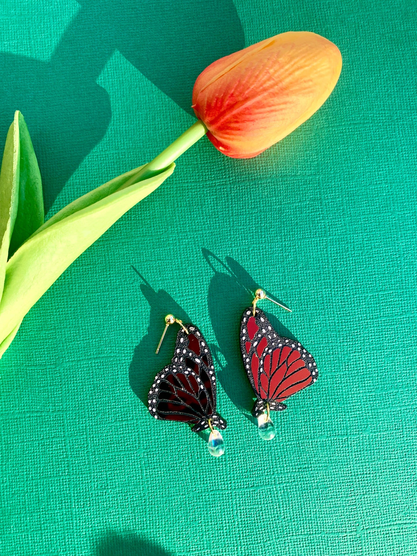 Garden Queen Monarch Earrings