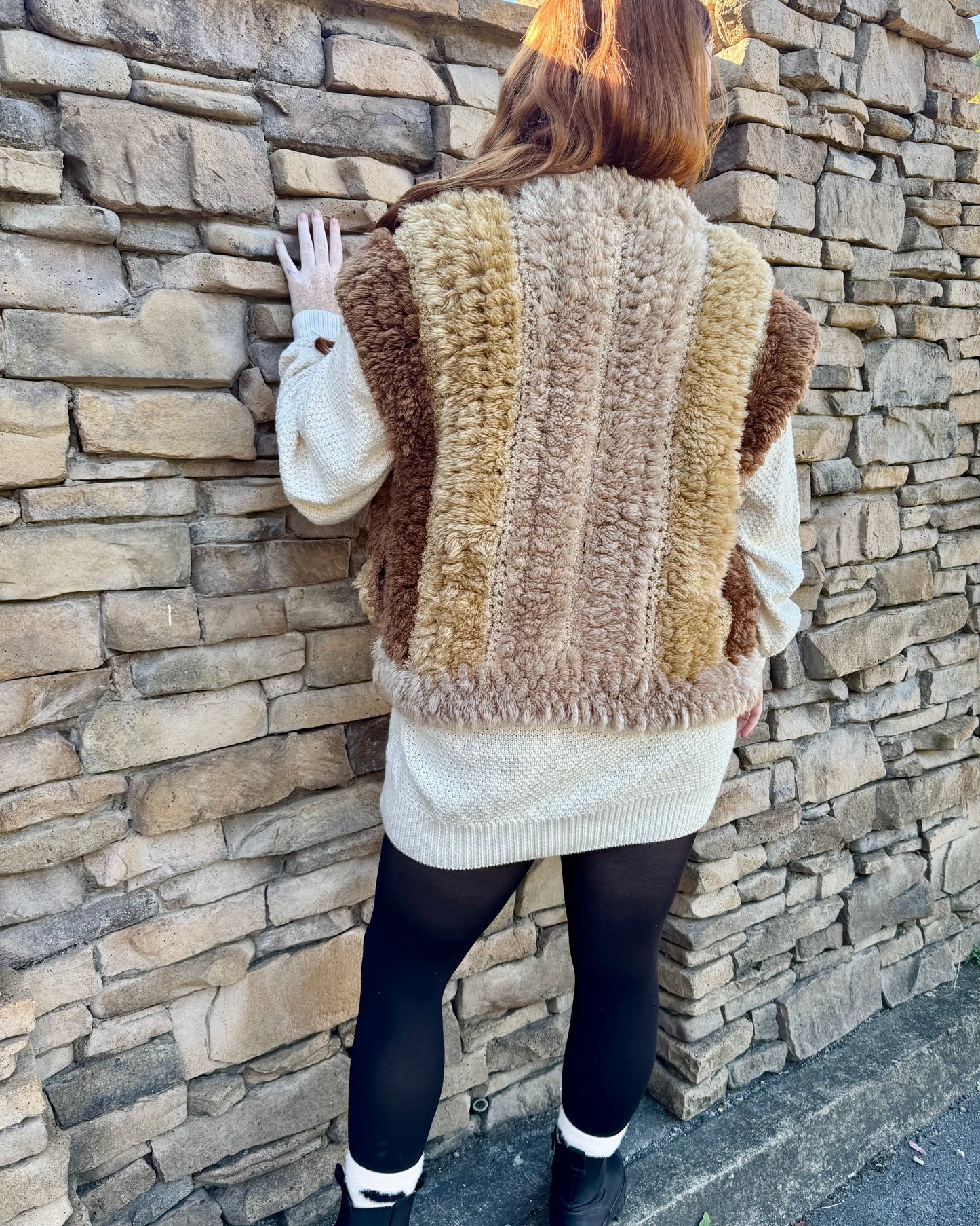 Vintage Side Effects Knit Vest M