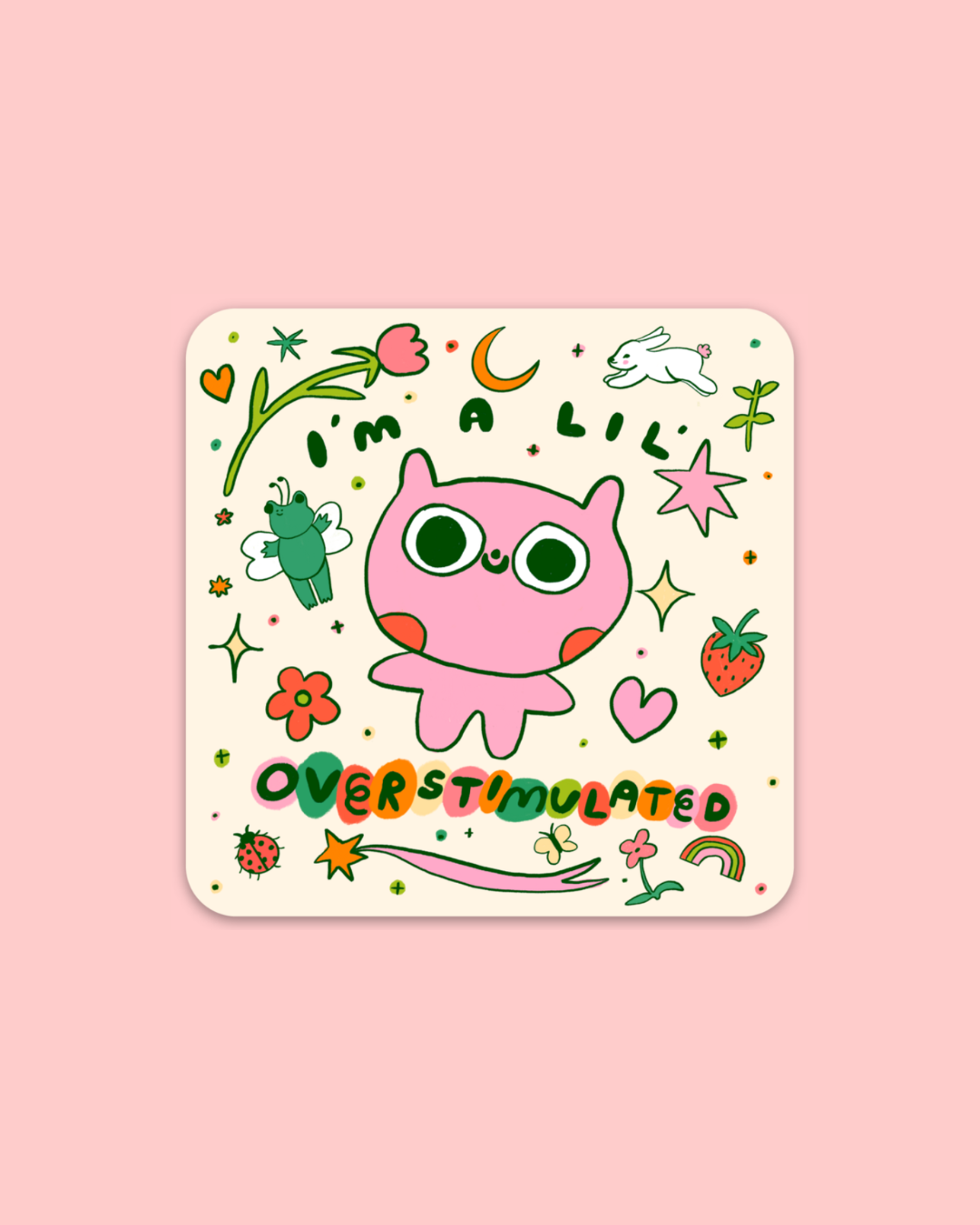 Lil Overstimulated Sticker