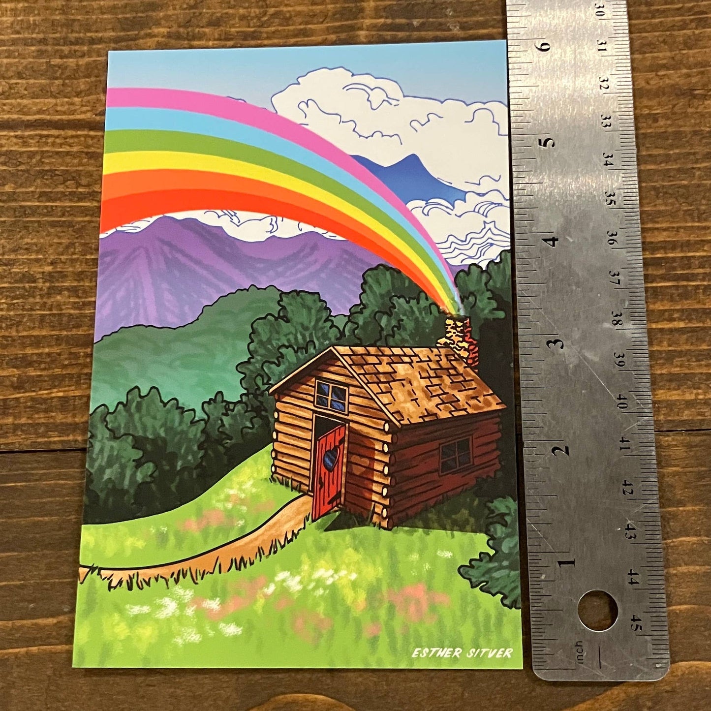 Country Cabin Postcard