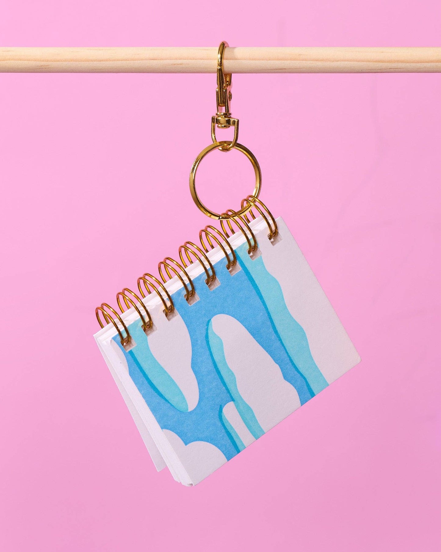 Clouds and Sky Mini Notebook Bag Charm