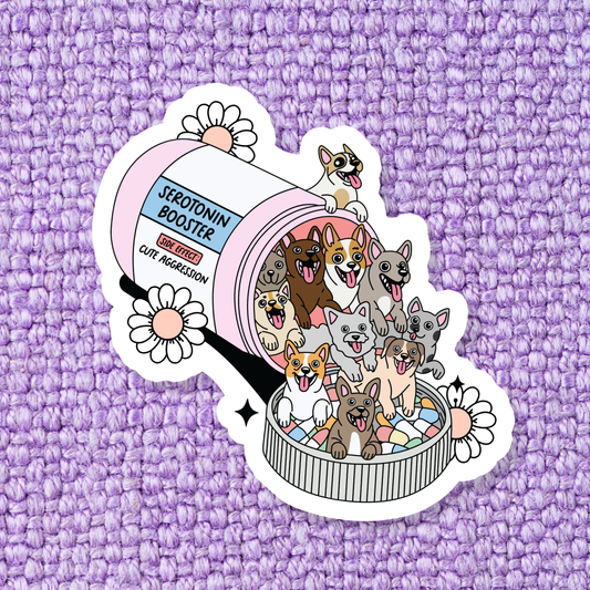 Dog Mental Health Sticker