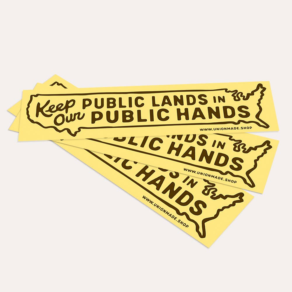 Keep Public Lands Public Bumper Sticker