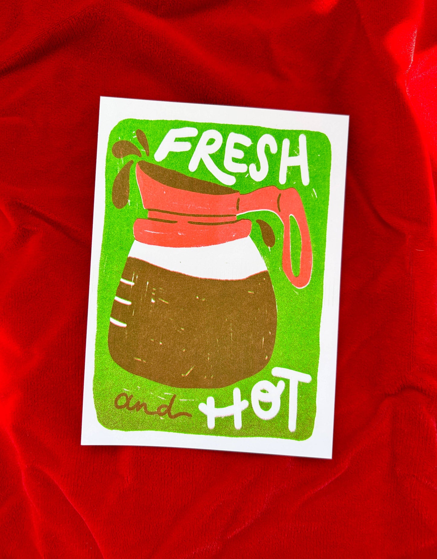 Coffee Pot Riso Print