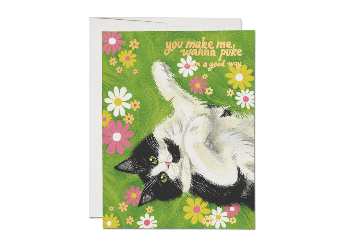 Make Me Puke Kitty Card