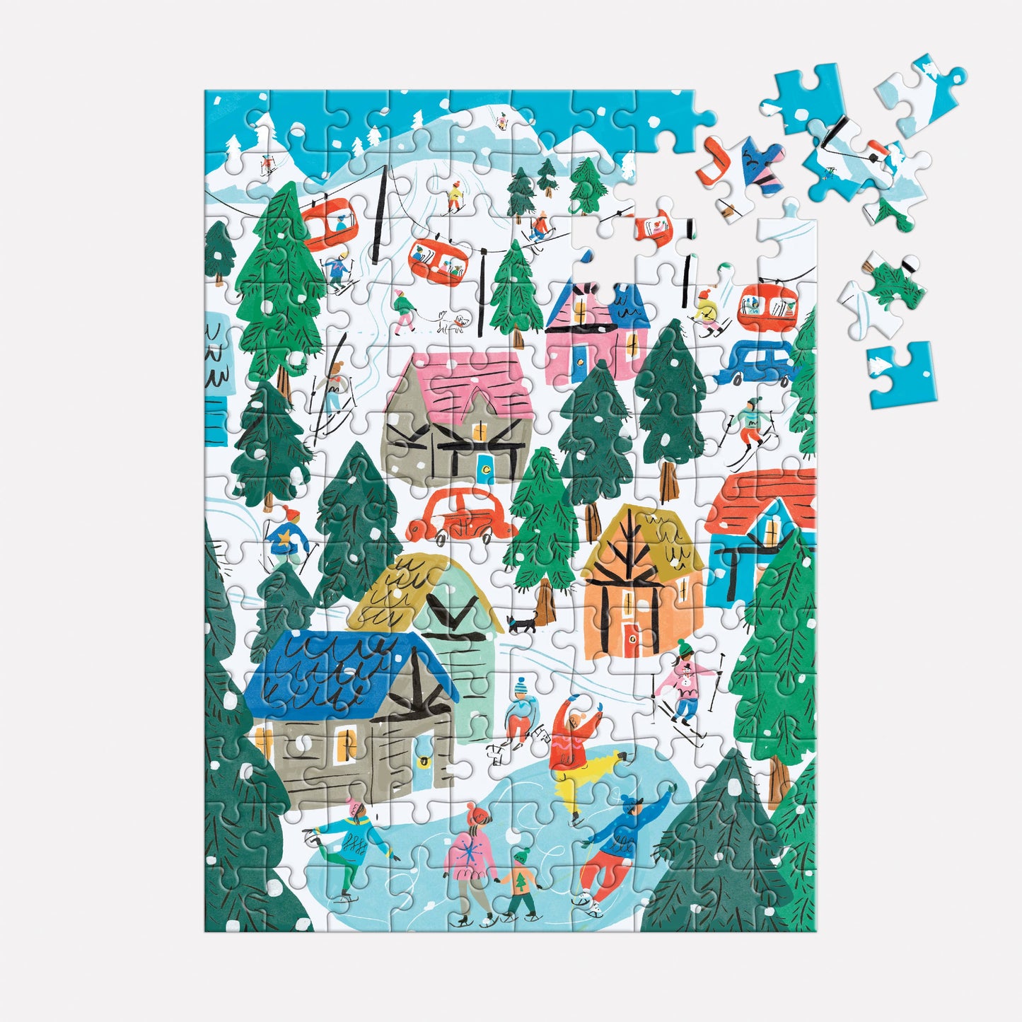 Alpine Cottage Puzzle Ornament