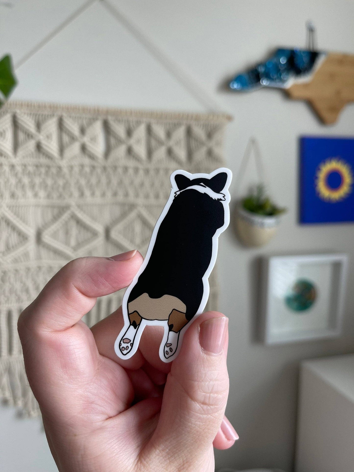 Corgi Sploot Sticker