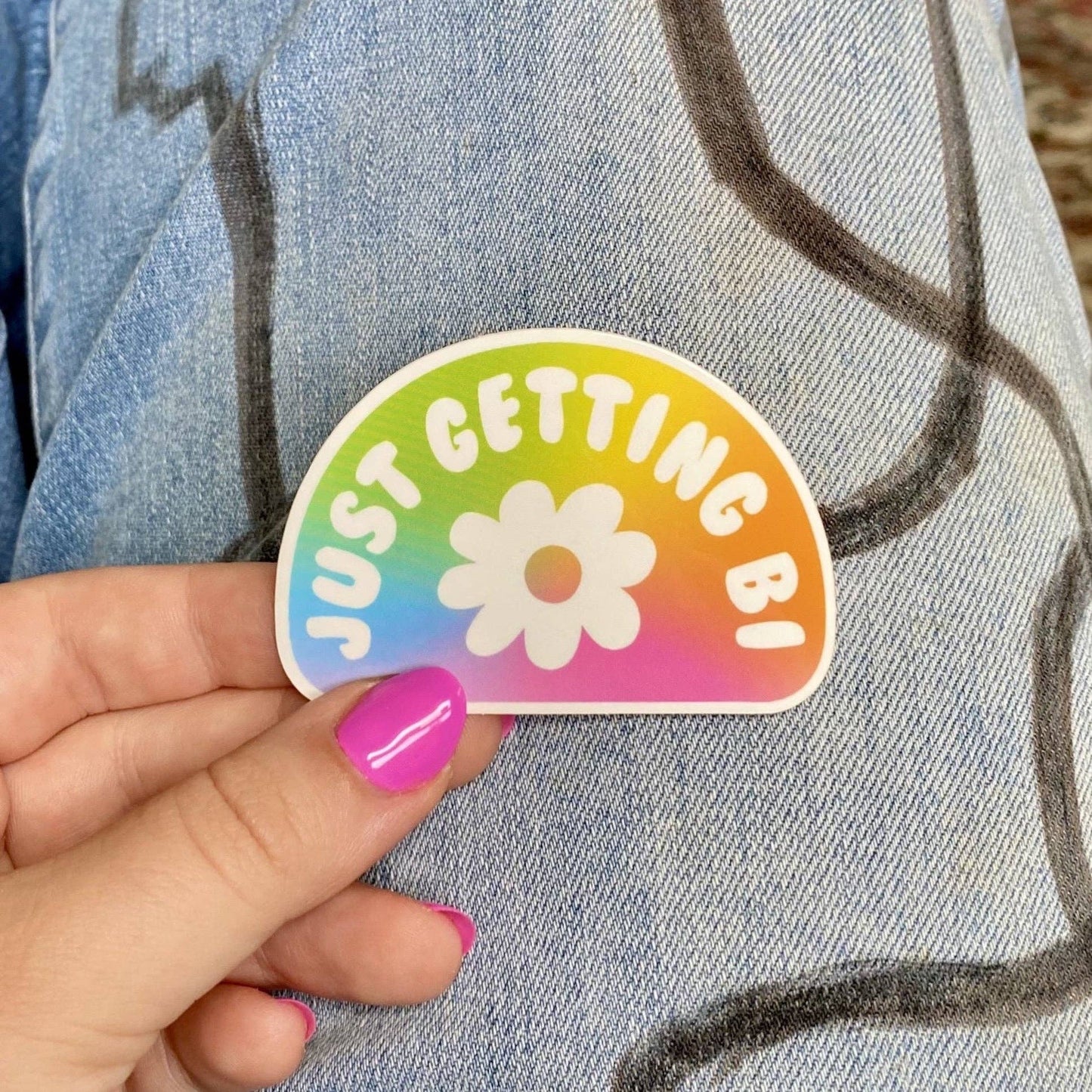 Just Getting Bi Sticker