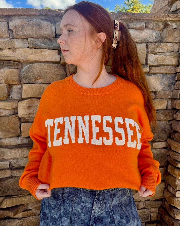 TN Orange Embroidery Sweater