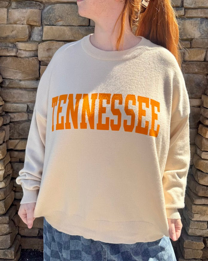 TN Oatmeal Printed Sweater