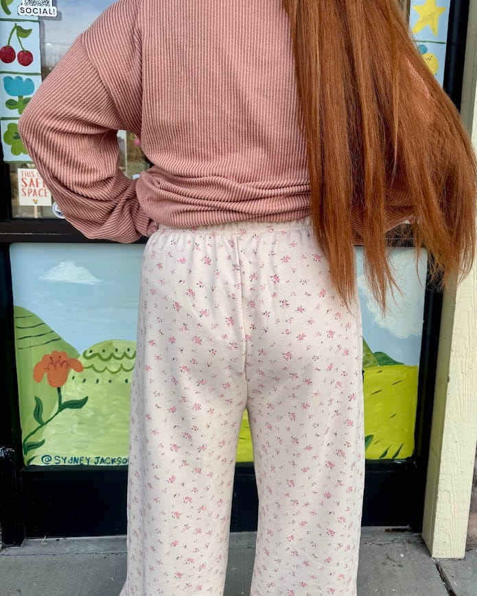 Floral Wide Leg Lounge Pants