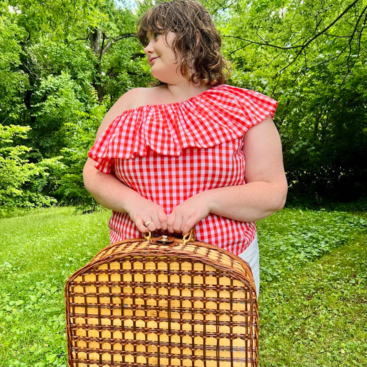 Picnic Ruffle Top 2X Consignment