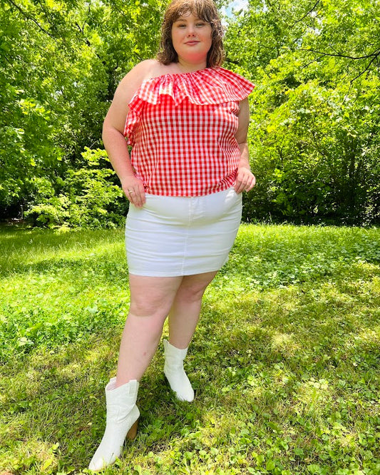 Rhinestone Mini Skirt 2X Consignment