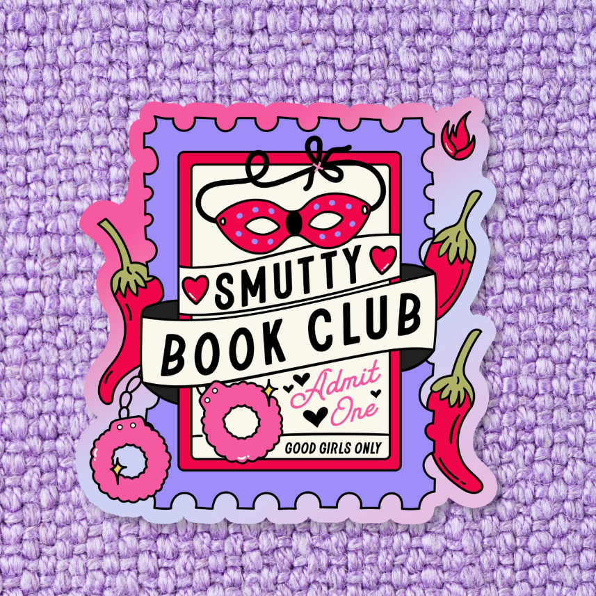 Smutty Book Club Glitter Sticker