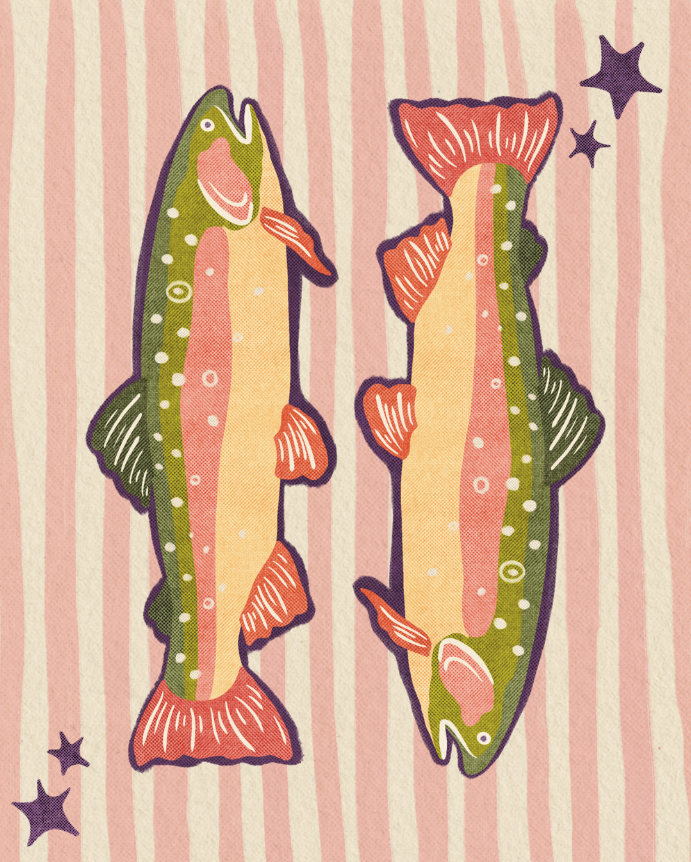 Funky Fish Art Print