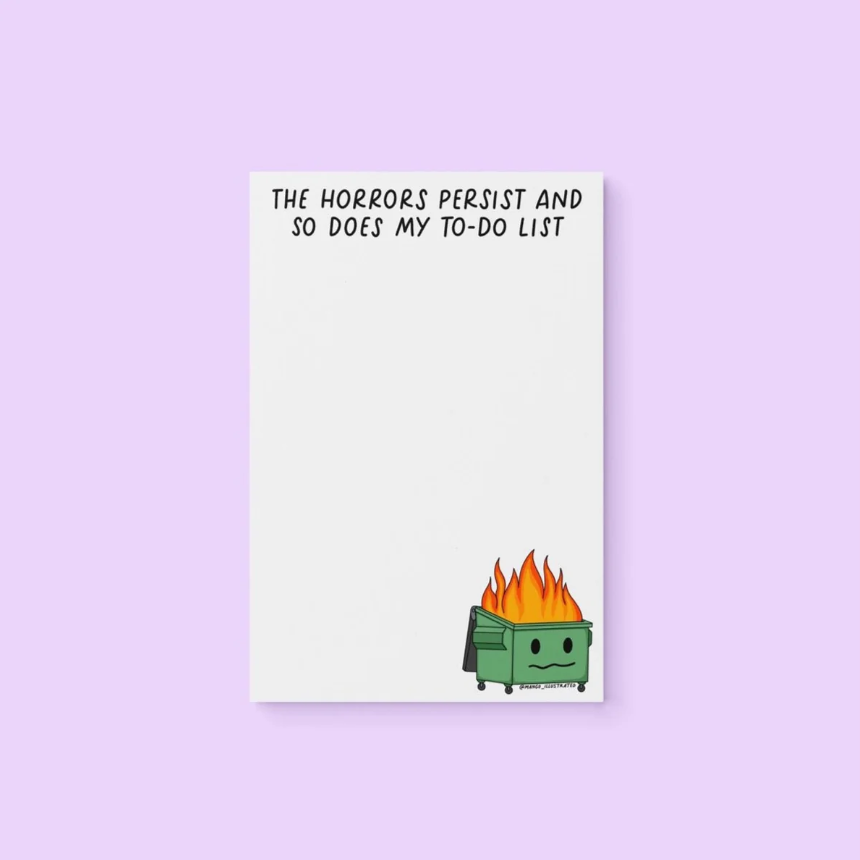 Horrors Persist Notepad