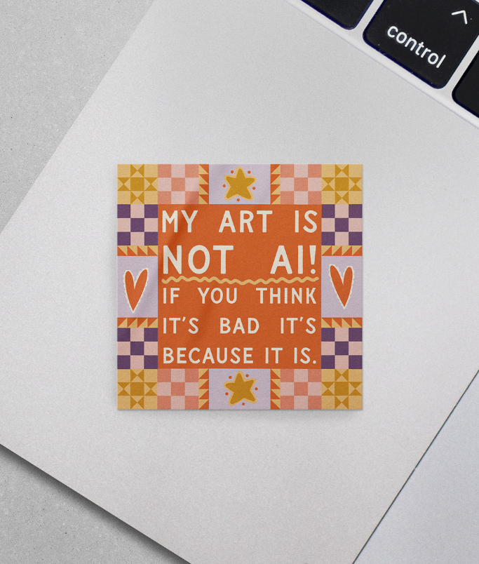 Not AI Just Bad Sticker