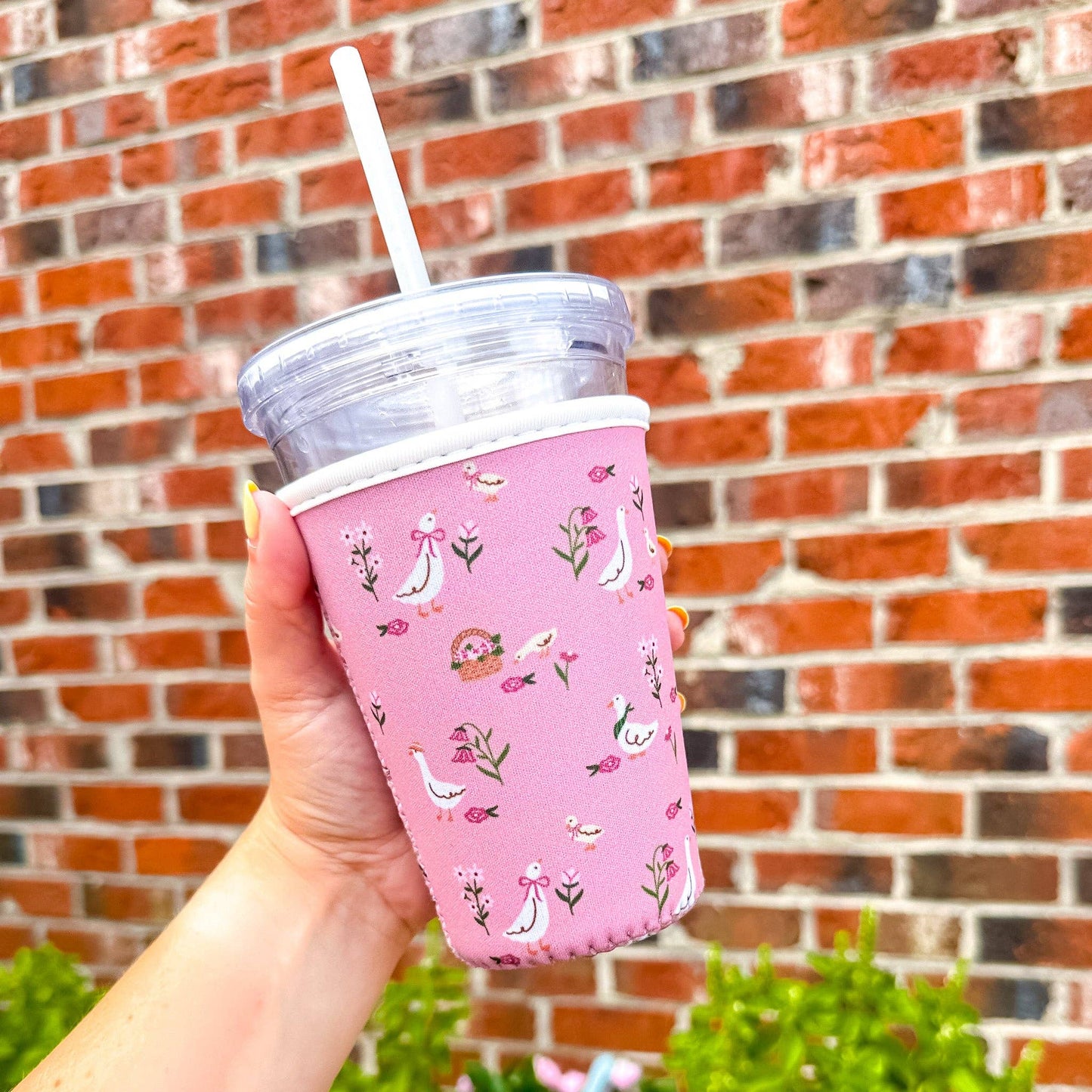 Cottage Geese Iced Coffee Sleeve