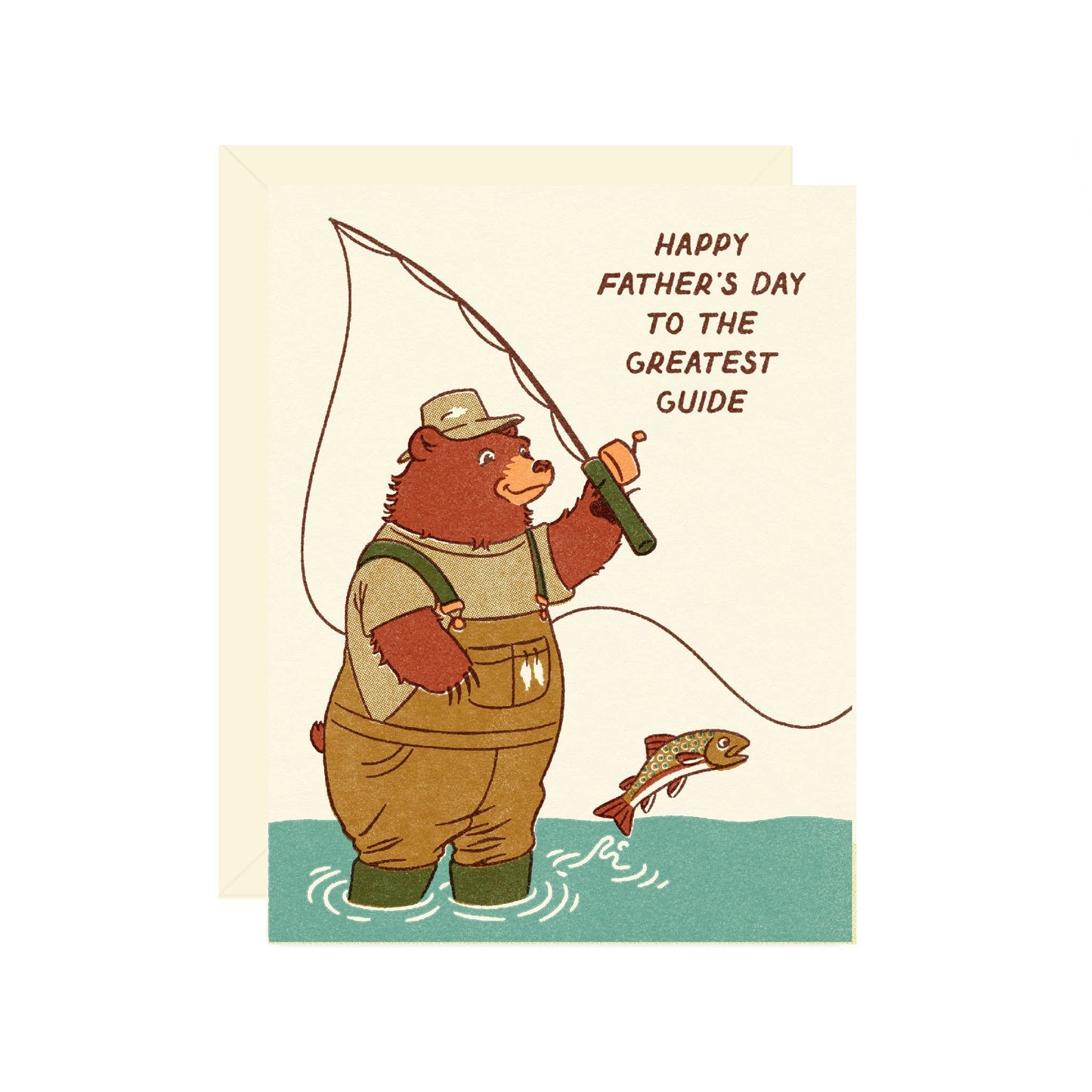 Fishing Bear Father's Day Card