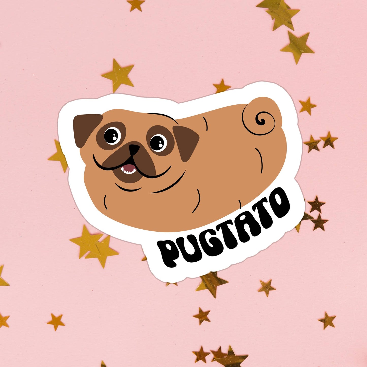 Pugtato Sticker