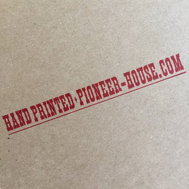 Butter My Butt Letterpress Paper Sign