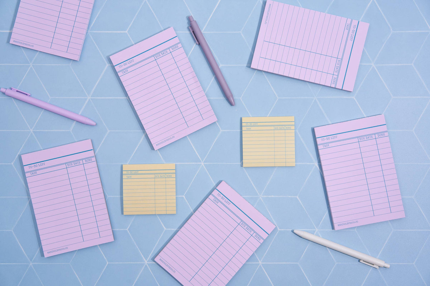 Library Card Pink Notepad