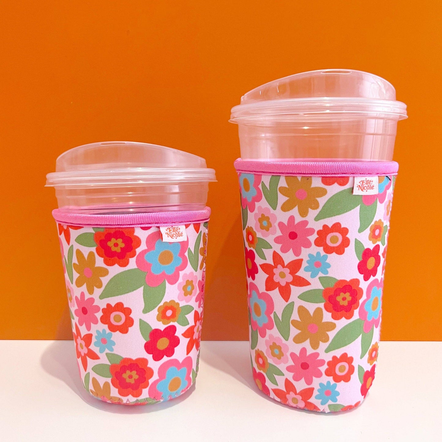 Iced Coffee Cup Cover Garden Party