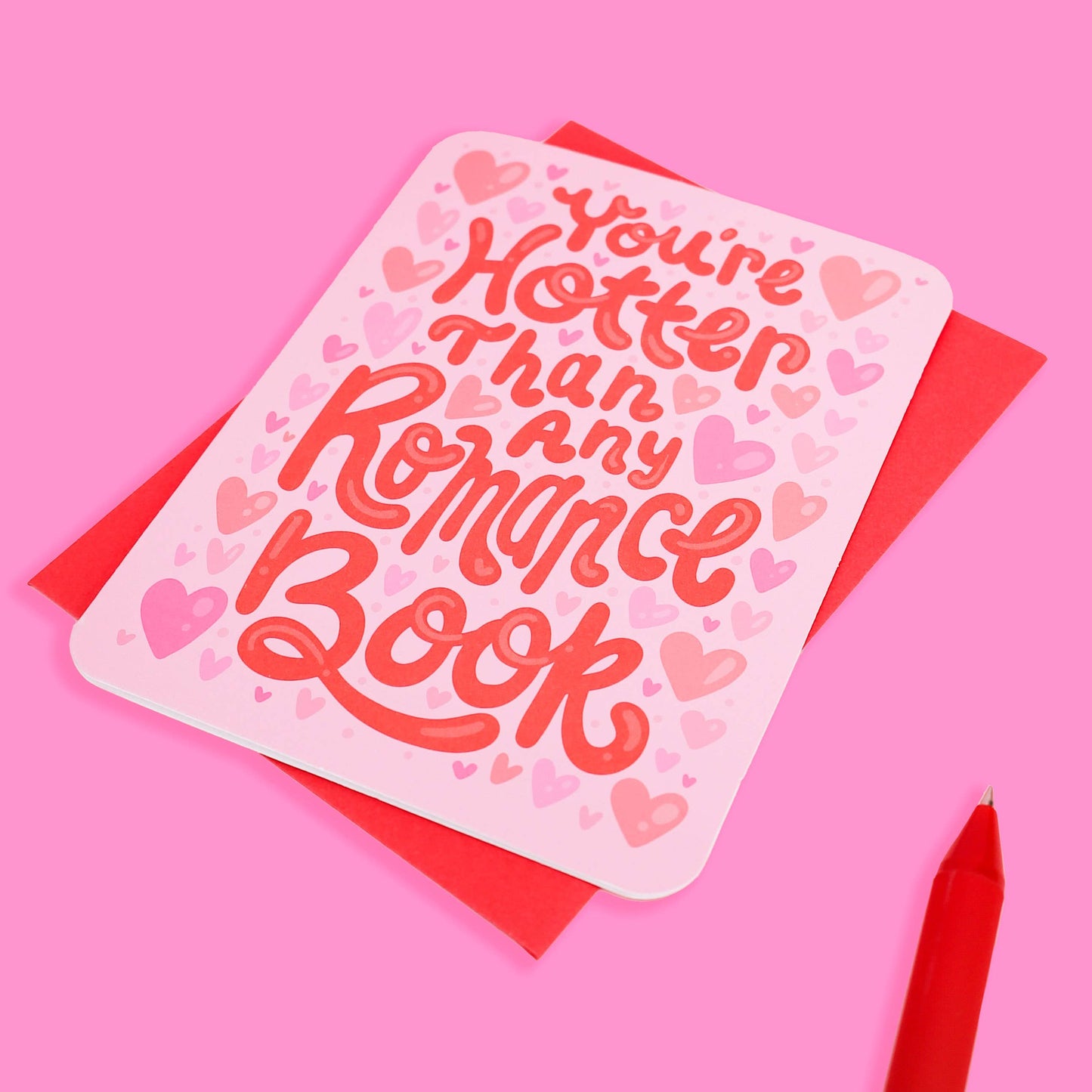 Hotter Than Romance Books Card