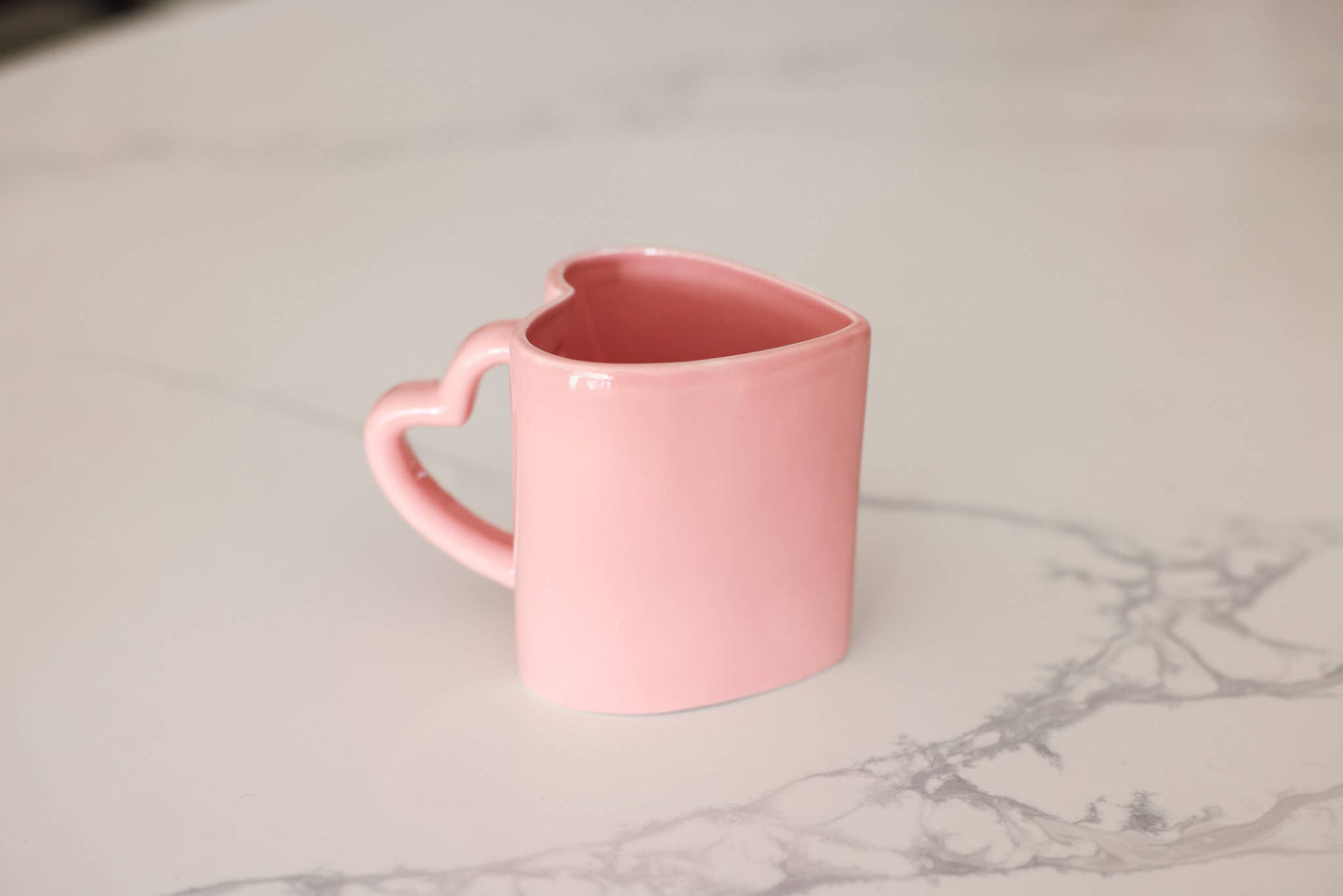 Pink Heart Ceramic Mug