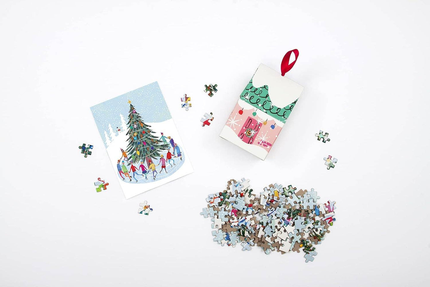 Tree Skaters Puzzle Ornament