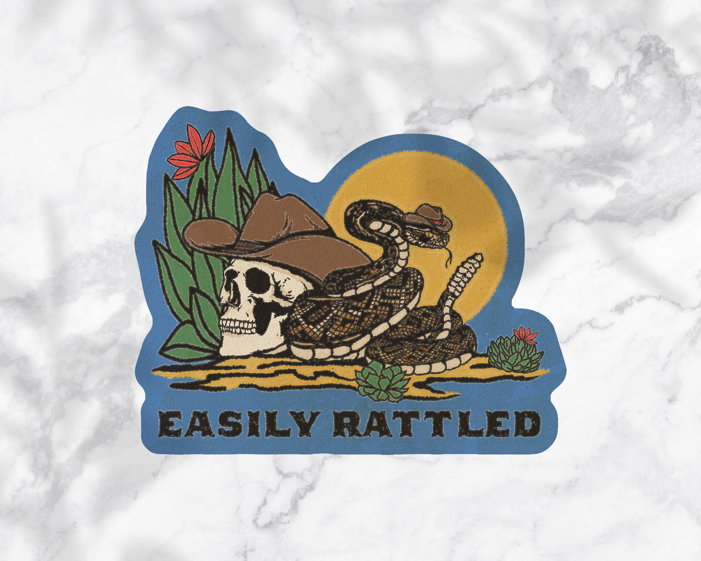 Easily Rattled Sticker