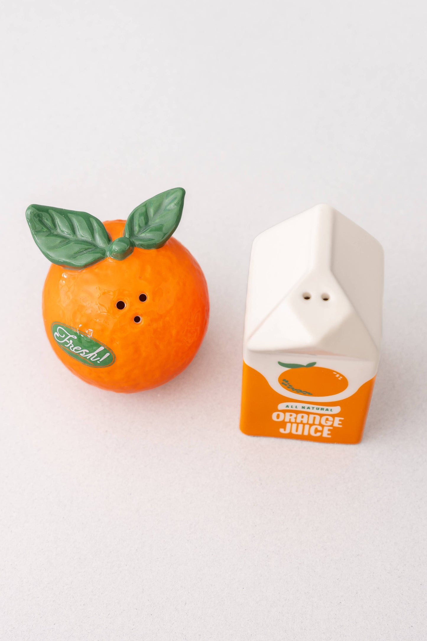 Orange Juice Salt and Pepper Shakers