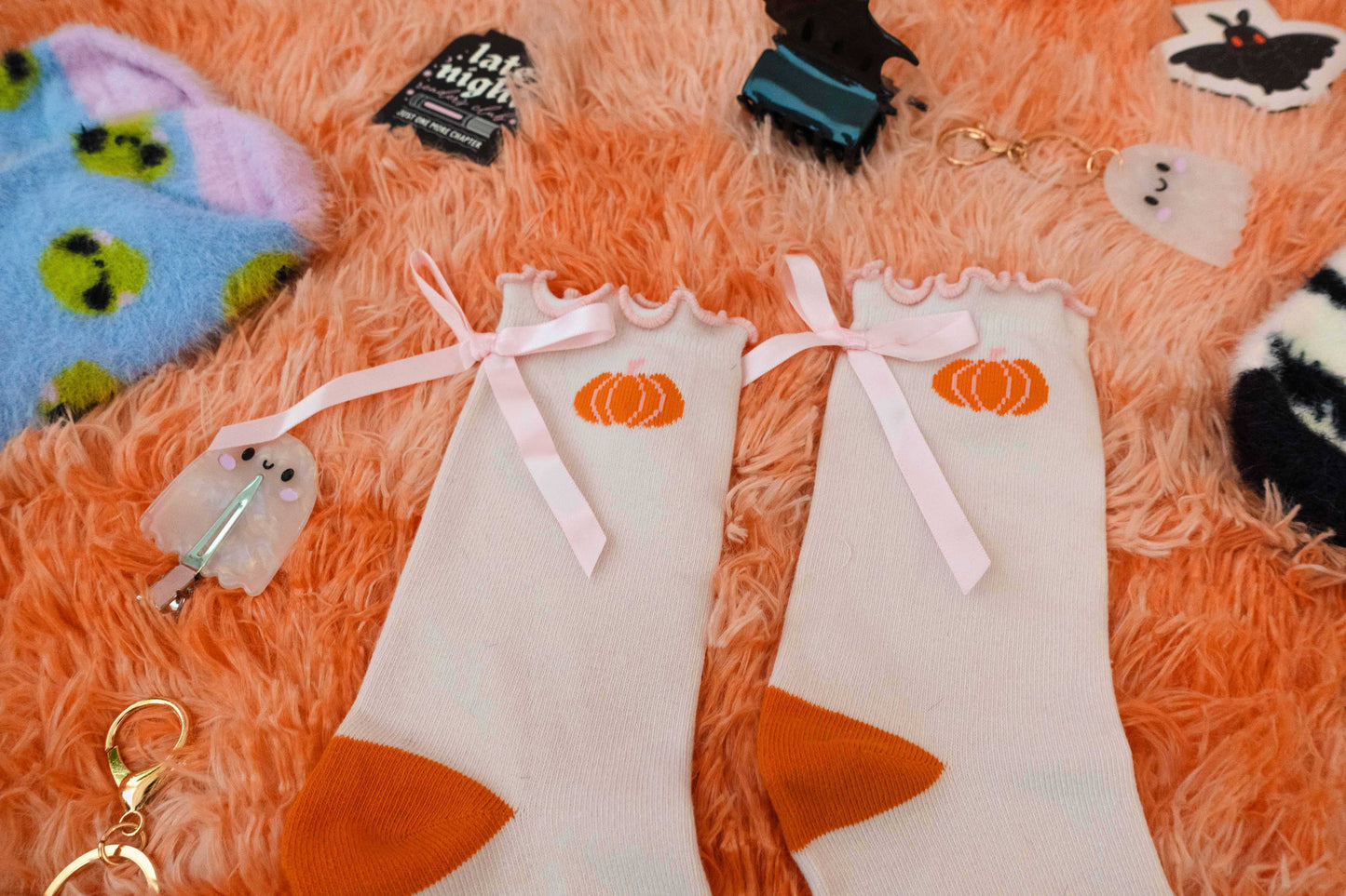 Pumpkins Bow Socks