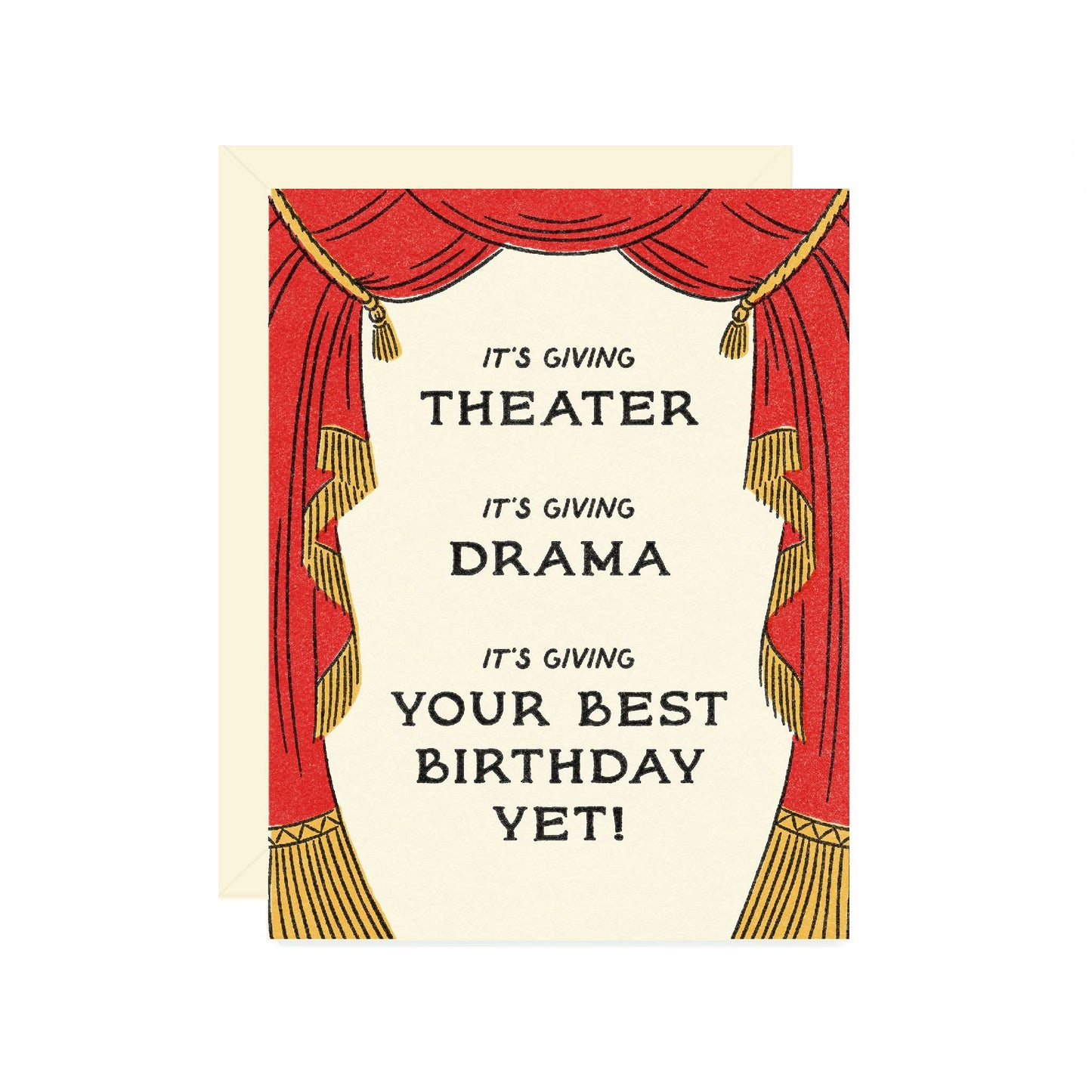 It's Giving Drama Birthday Card