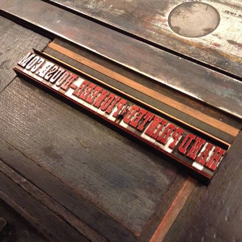 Hillbilly Fever Letterpress Paper Sign