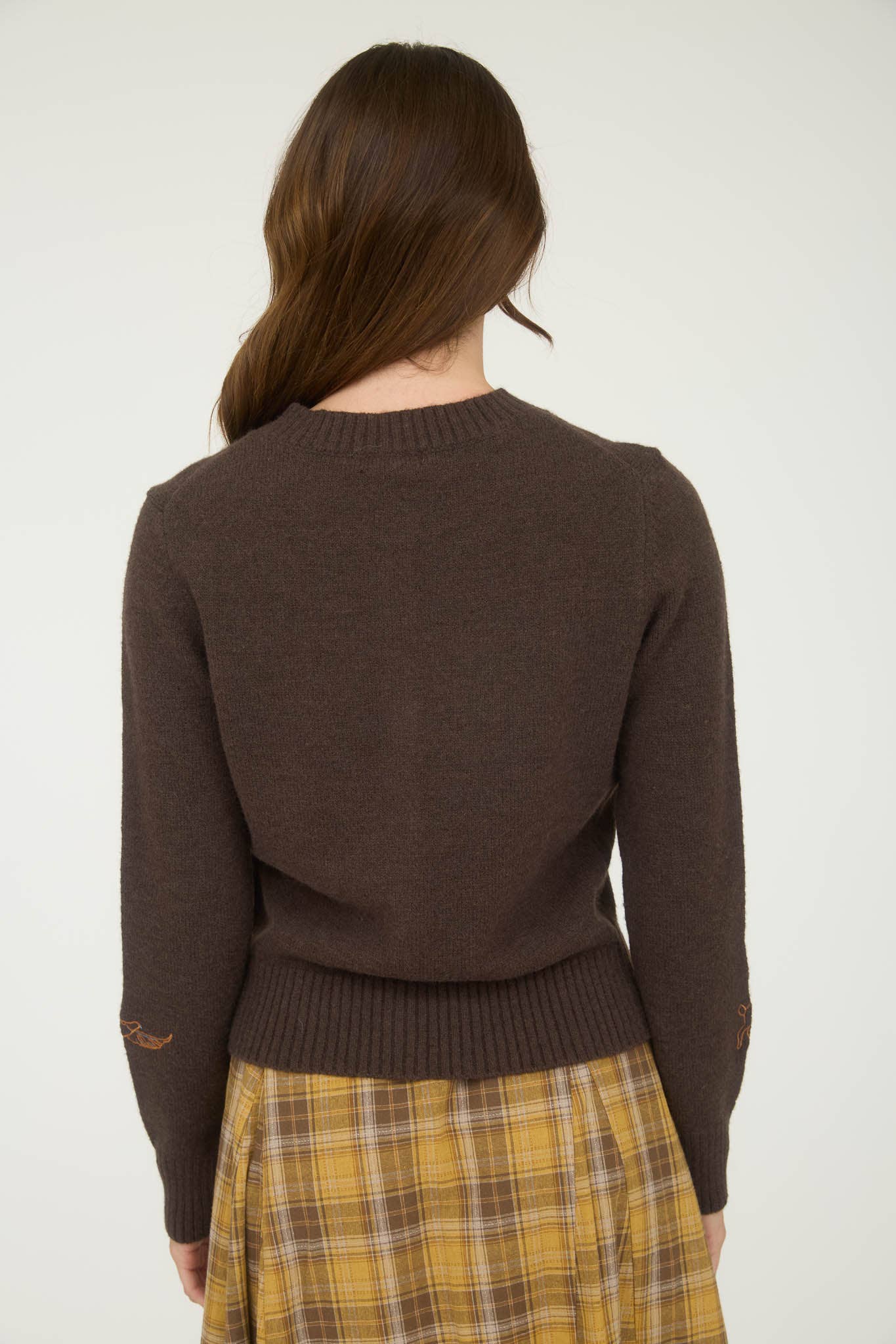 Animal Embroidery Button Down Cardigan